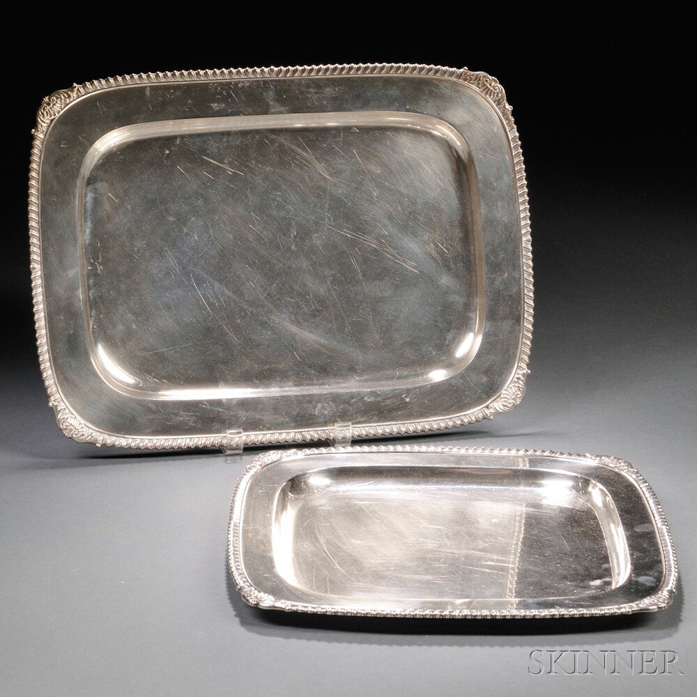 Appraisal: Two Tiffany Co Sterling Silver Platters New York - each