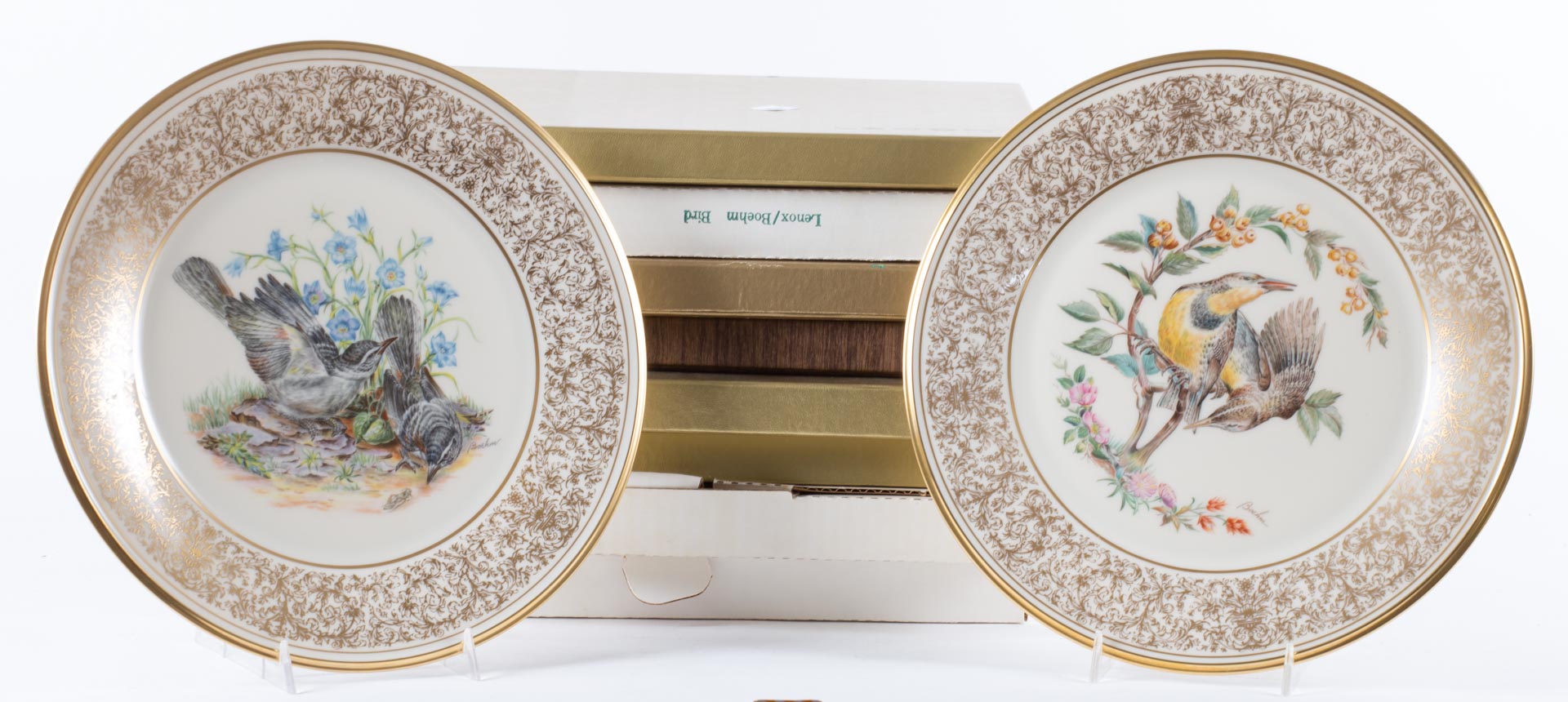 Appraisal: Nine boxed Lenox plates