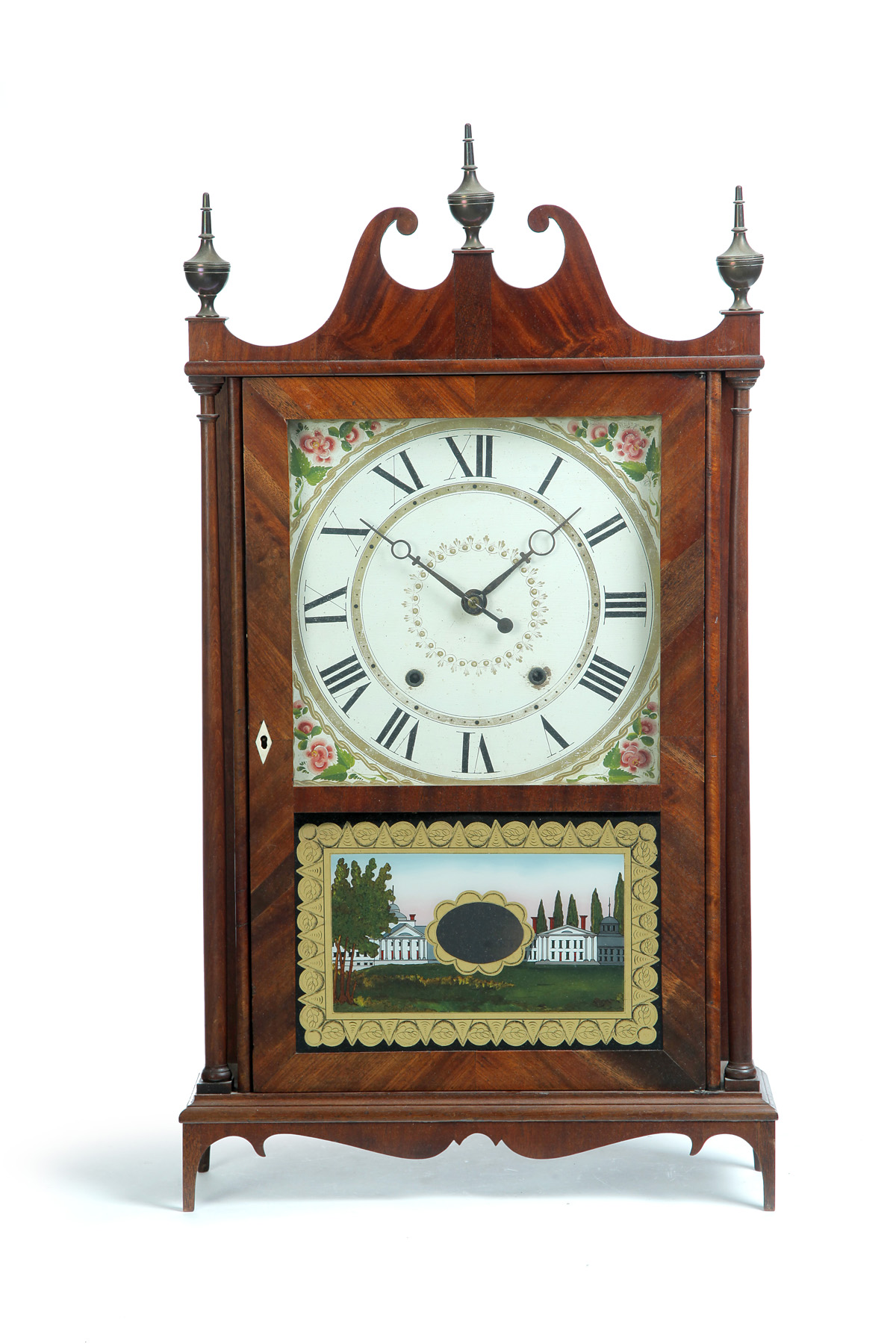 Appraisal: ELI TERRY AND SONS PILLAR AND SCROLL CLOCK Plymouth Connecticut