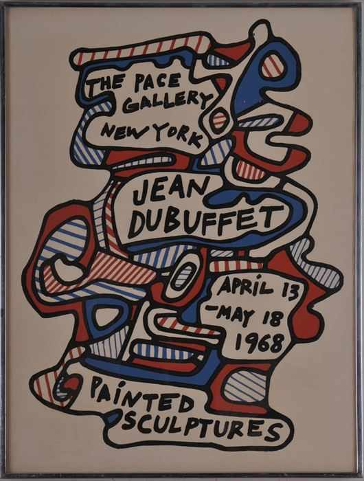 Appraisal: JEAN DUBUFFET - PACE GALLERY POSTER Serigraph on paper x