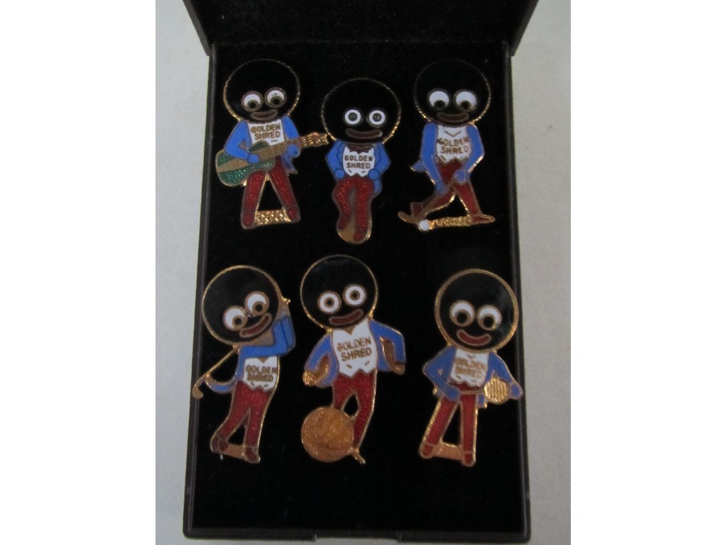 Appraisal: Lot comprising cased set of six Robertson's jam brooches and