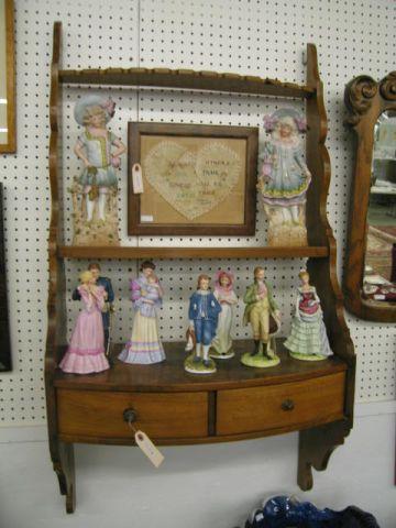 Appraisal: Victorian Wall Shelf with drawers