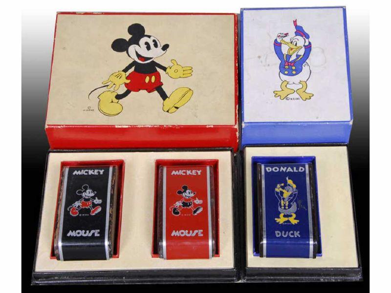 Appraisal: Lot of Disney Mickey Mouse and Donald Duck Description Brush