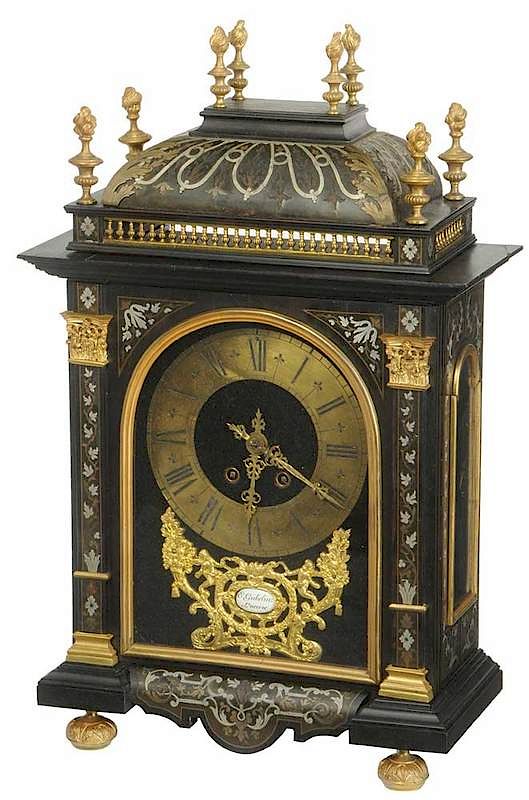 Appraisal: Louis XIV Style Bracket Clock Swiss second half th century