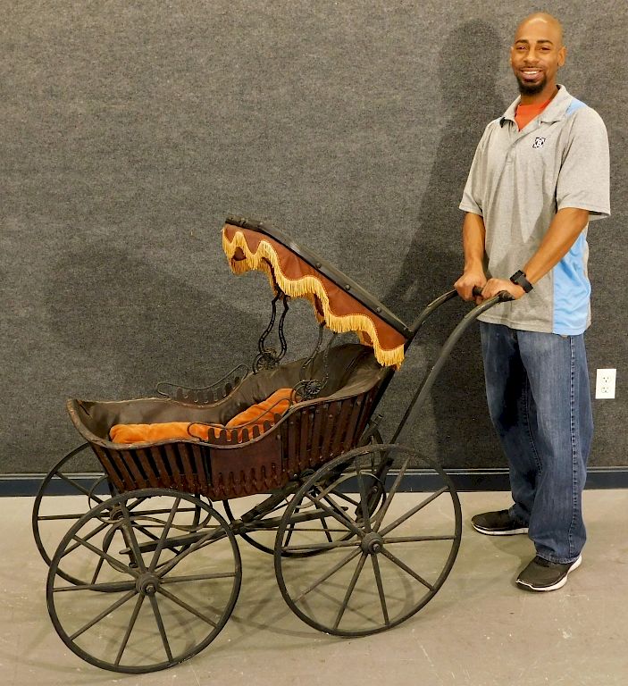 Appraisal: C Haskell Brothers Victorian Baby Carriage United States th Century