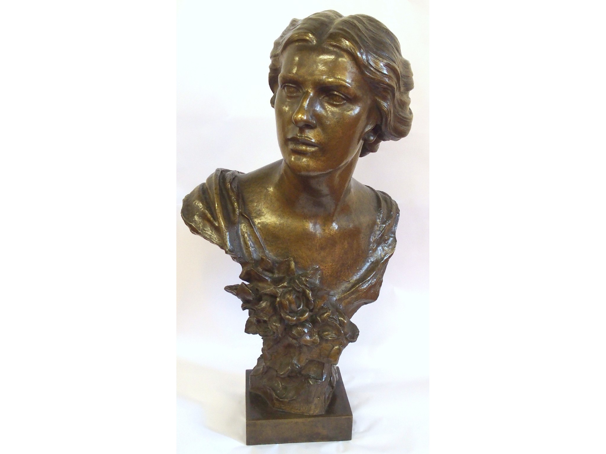 Appraisal: JAMES PITTENDRIGH MACGILLIVRAY RSA Scottish - BUST OF A WOMANBronze