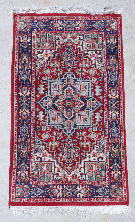 Appraisal: APPROX YEAR OLD INDO-PERSIAN HAND KNOTTED WOOL RUG ' ''