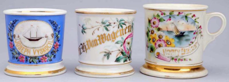 Appraisal: The first mug has Joseph Vyskocil in gold gilt and