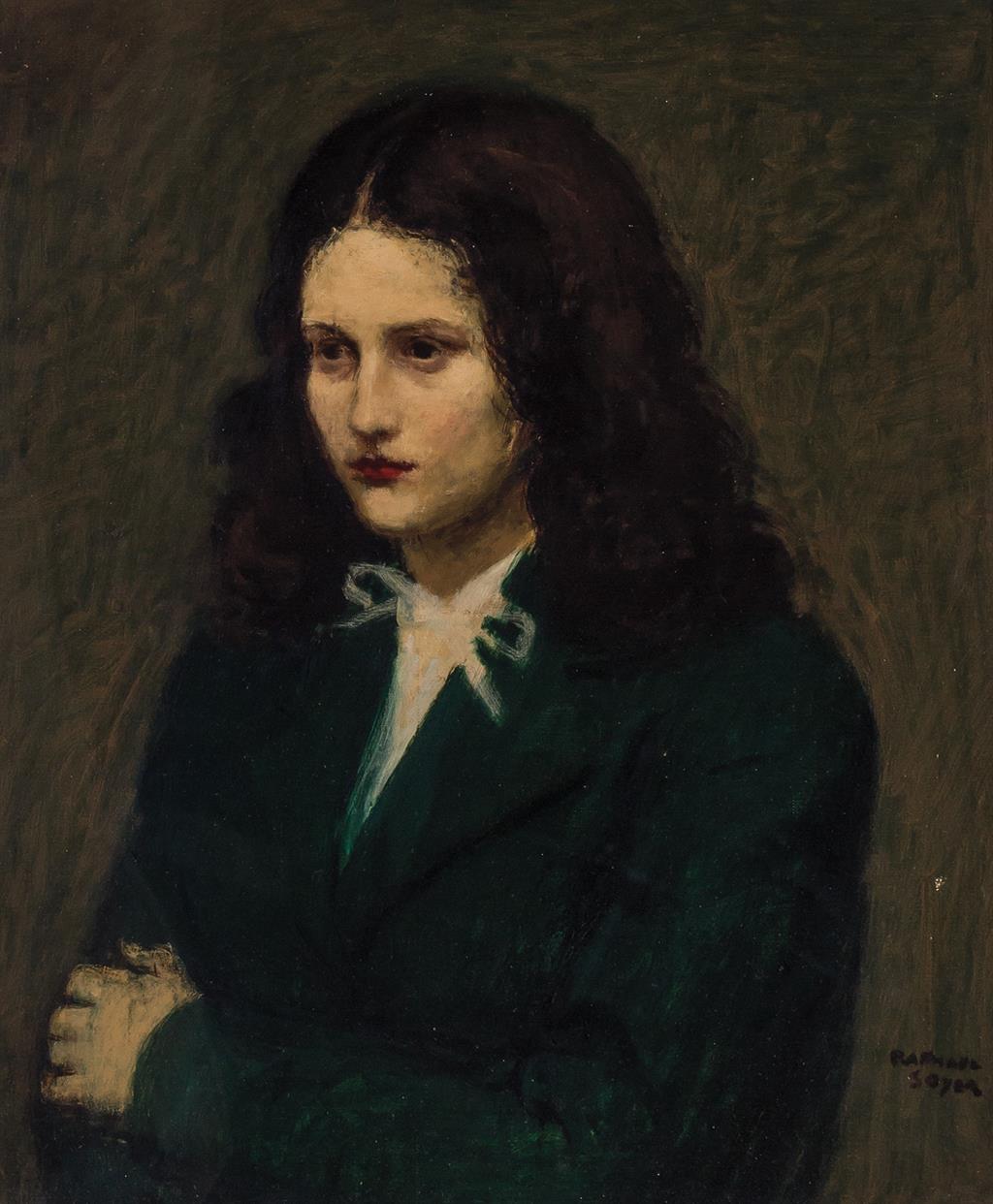 Appraisal: RAPHAEL SOYER American - Portrait of a Woman oil on