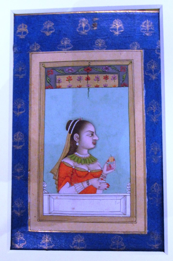 Appraisal: A lady dressed in European fashion Mughal India late th