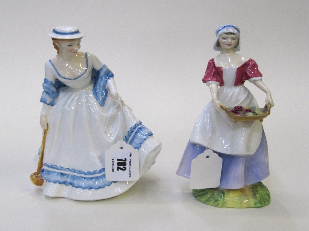 Appraisal: Four Royal Doulton figures to include 'Summertime' HN 'Dawn' HN