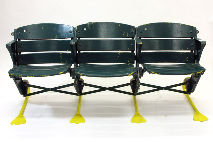 Appraisal: A GROUP OF THREE ORIGINAL AUTZEN STADIUM SEATS Oregon Ducks