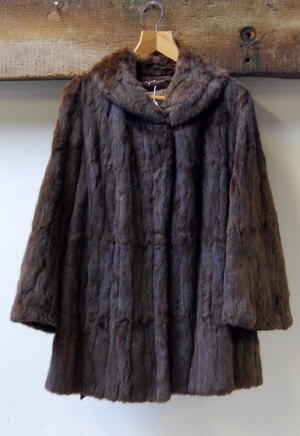 Appraisal: Squirrel fur three-quarter length coat retailed by Armfield London