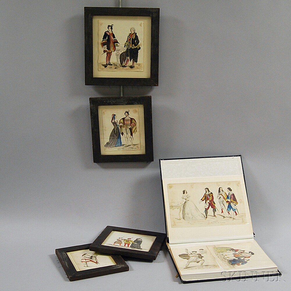 Appraisal: Thirty-one Watercolor Portraits attributed to Charles Shoettel New York mid-