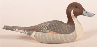 Appraisal: W L Gable Dated Pintail Drake Miniature Decoy Signed W