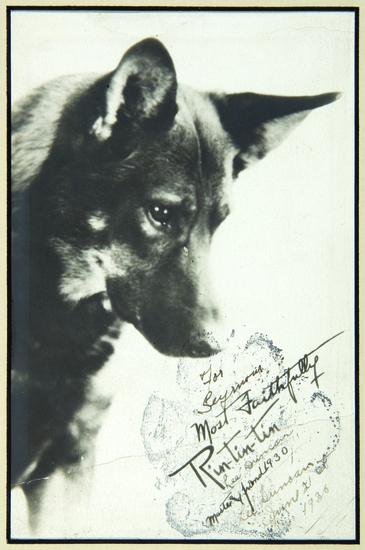 Appraisal: LASSIE A pawprint or pawtograph by Lassie No place no