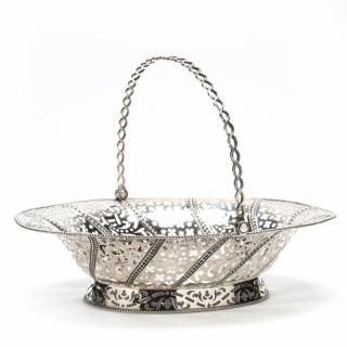 Appraisal: A George III Silver Cake Basket Edward Aldridge sponsor's mark