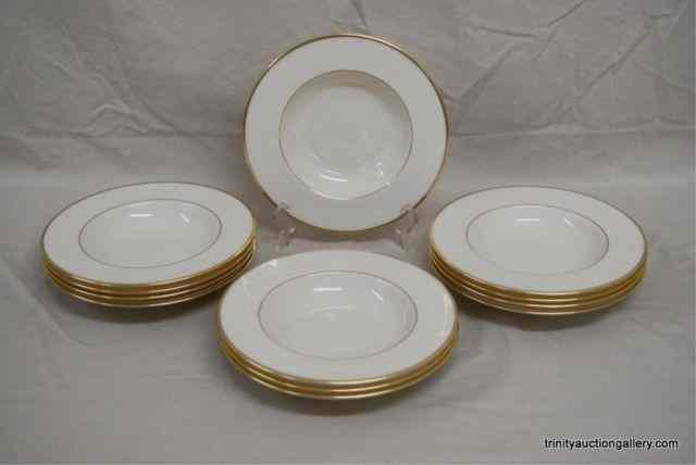 Appraisal: Lenox China Mansfield Rimmed Soup BowlsThis is one of the