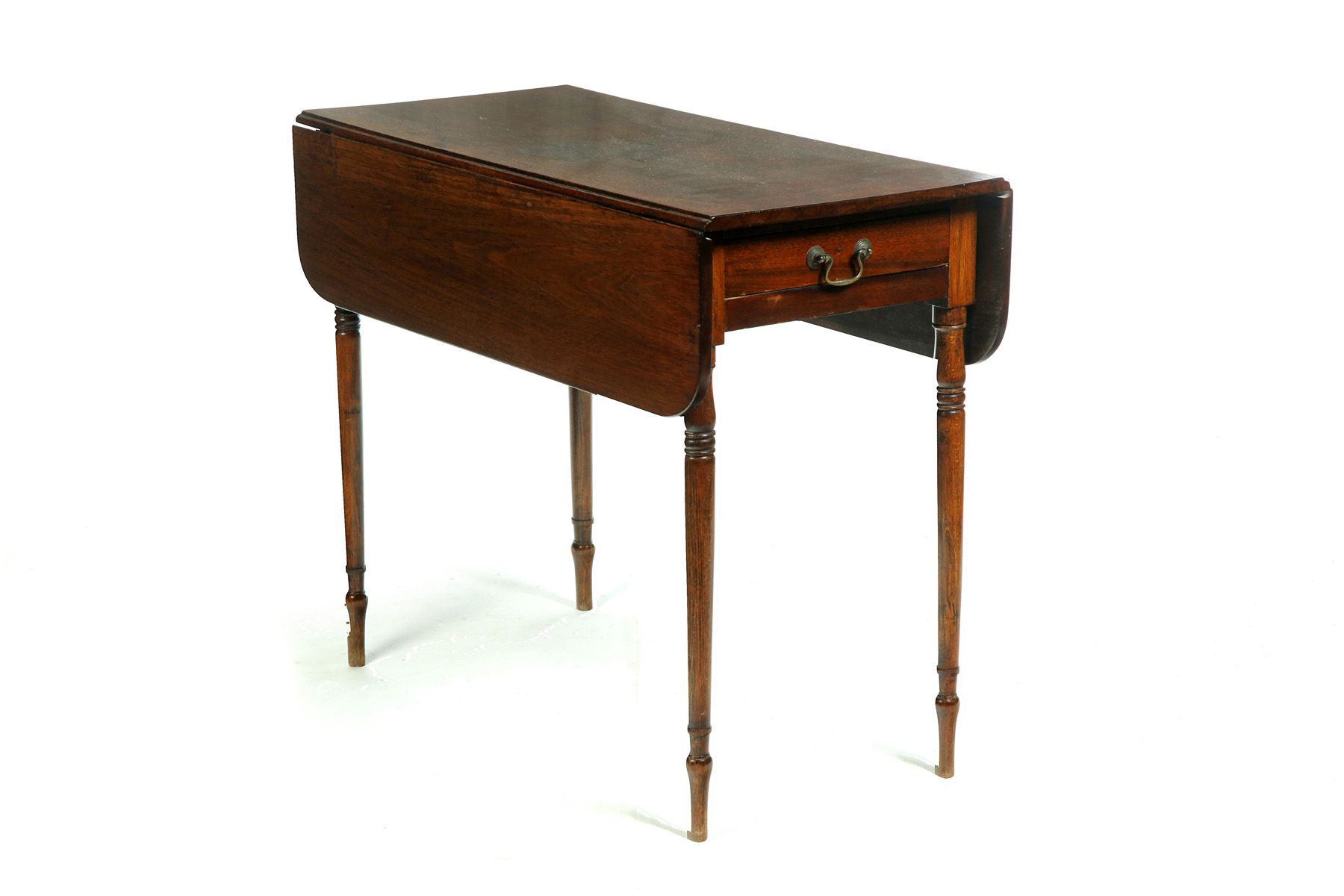 Appraisal: AMERICAN SHERATON PEMBROKE TABLE Early th century mahogany and pine