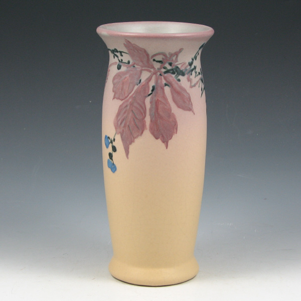 Appraisal: Weller Hudson vase with slip-decorated Virginia Creeper design on a