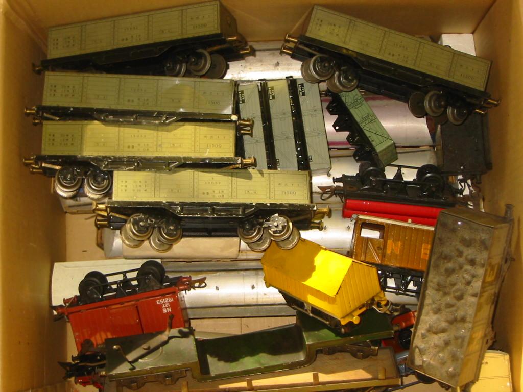 Appraisal: Playworn goods rolling stock by Hornby SEKI and others including