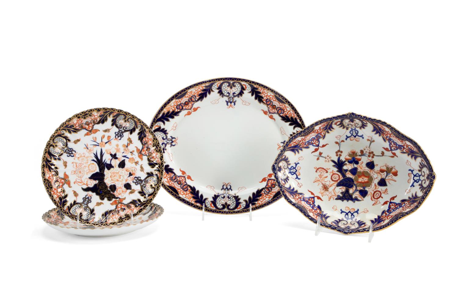 Appraisal: ROYAL CROWN DERBY IMARI PALETTE TABLEWARE PC Royal Crown Derby