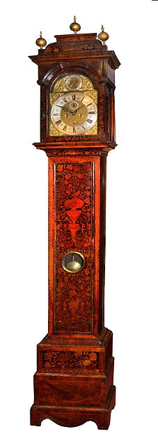 Appraisal: AN EARLY TH CENTURY WALNUT AND MARQUETRY LONGCASE CLOCK the