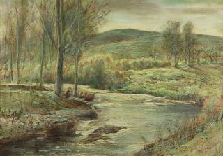 Appraisal: Painting Paul Lauritz Paul Lauritz American - Stream Through the