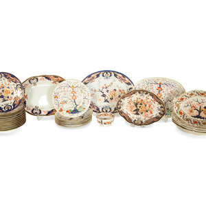 Appraisal: A Collection of Derby Porcelain in the Imari Pattern comprising