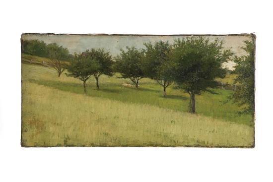 Appraisal: ORCHARD BY THOMAS CORWIN LINDSAY CINCINNATI OHIO - OIl on