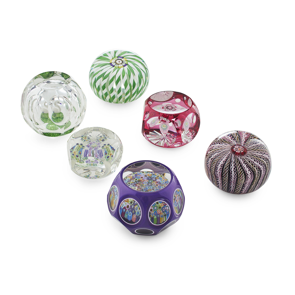 Appraisal: PERTHSHIRE PAPERWEIGHTS LTD SIX LIMITED EDITION GLASS PAPERWEIGHTS S comprising