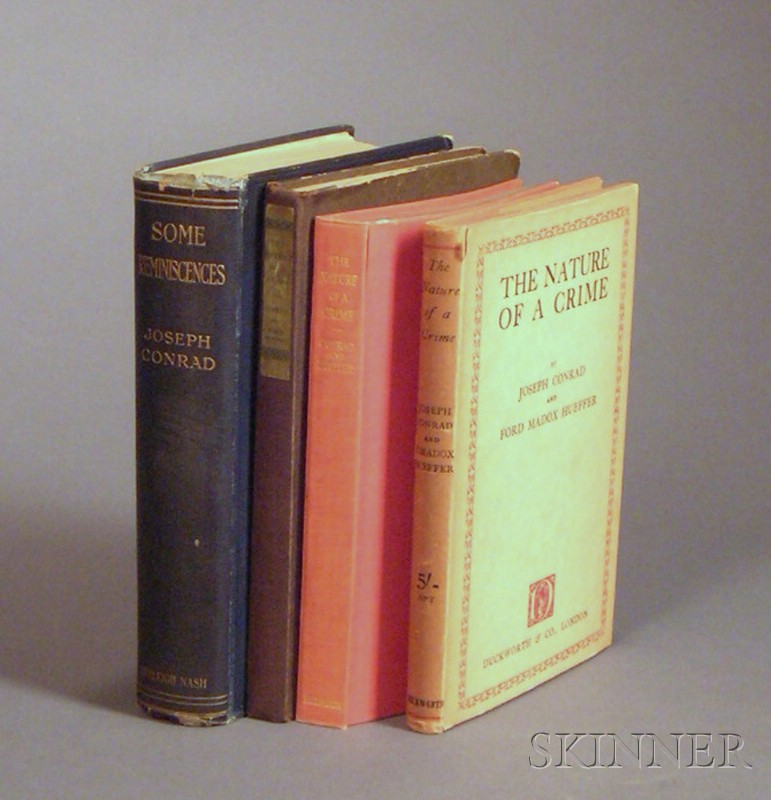 Appraisal: Conrad Joseph - Two titles in four volumes Some Reminiscences