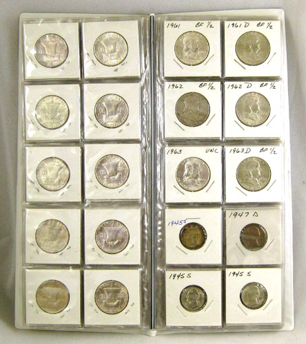 Appraisal: U S FRANKLIN HALF DOLLAR AND JEFFERSON NICKEL COLLECTION IN