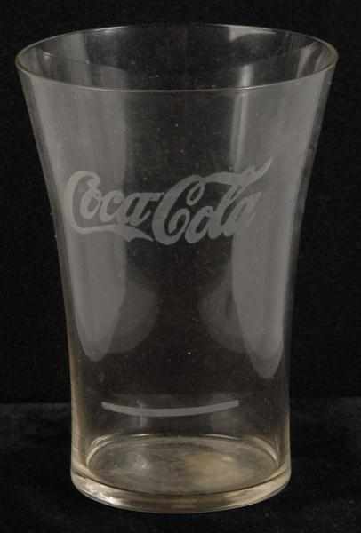 Appraisal: Coca-Cola Flare Glass with Syrup Line Description Clean bright and