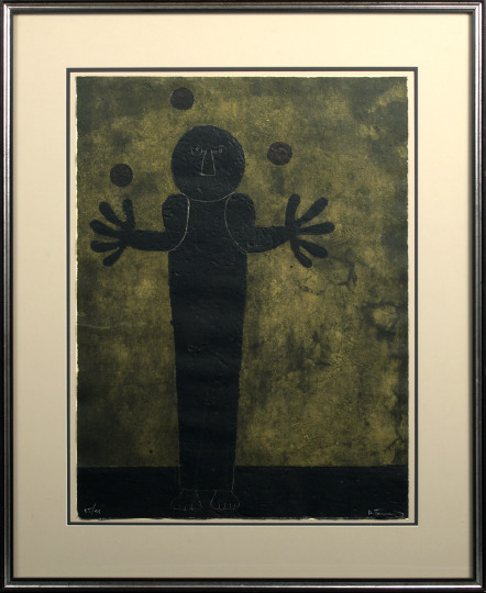 Appraisal: Rufino Tamayo Mexican - Figura color etching signed lower right