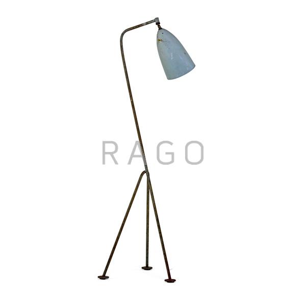 Appraisal: GRETA MAGNUSSON GROSSMAN Floor lamp Condition Report Oxidation and rusting