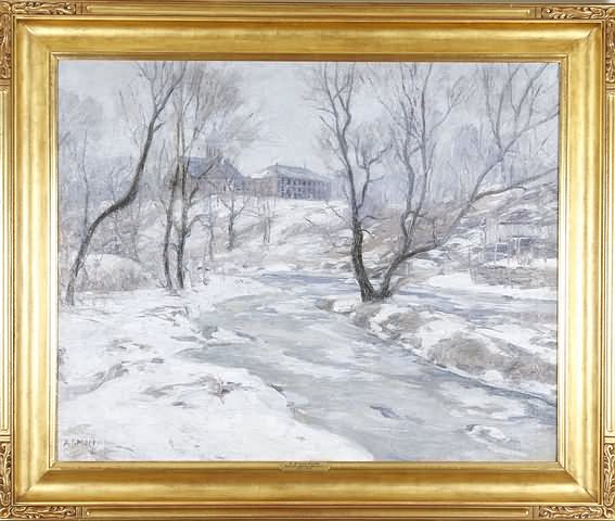 Appraisal: The Frozen Creek Glen Mills School overlooking Chester Creek Delaware