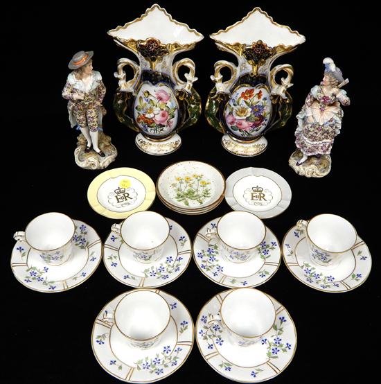 Appraisal: Ceramics twenty pieces including Wedgwood and Limoges Pair of German