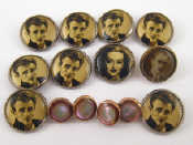 Appraisal: A quantity of vintage buttons depicting Hollywood stars