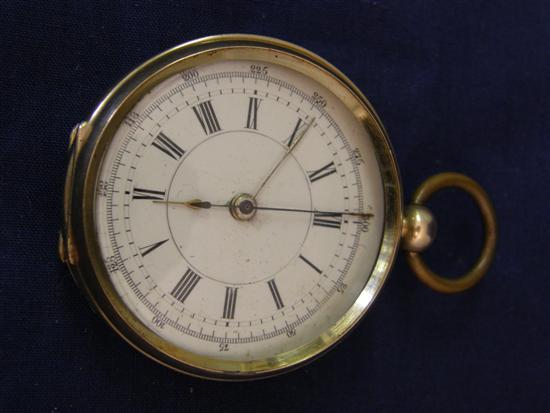 Appraisal: Victorian gentleman's gold pocket watch the case stamped K diameter