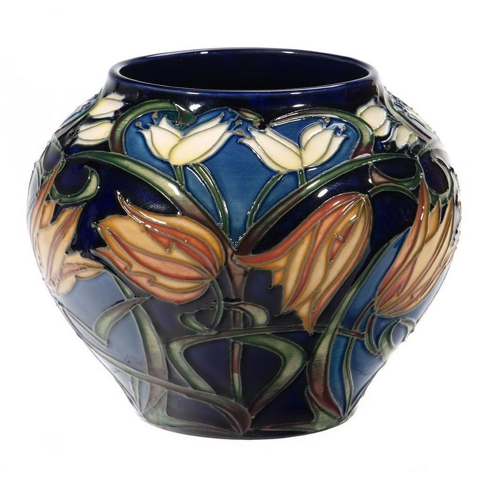 Appraisal: Moorcroft Pottery Tulip Decotated Vase in cm h Underglaze stamp