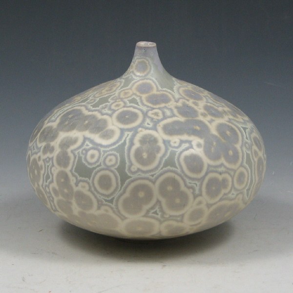 Appraisal: Campbell Pottery crystalline matte weedpot Marked CC Collector's Corner Series