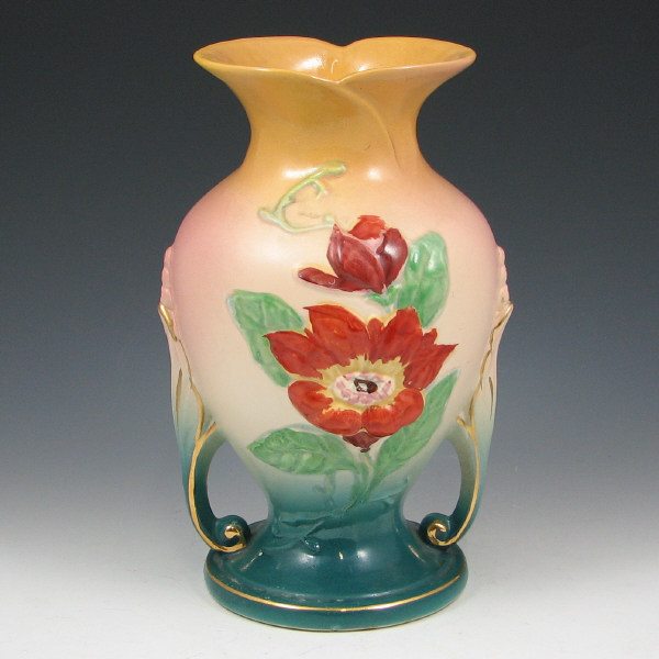 Appraisal: Hull Magnolia - Hand-Painted Vase - Mint Magnolia vase with