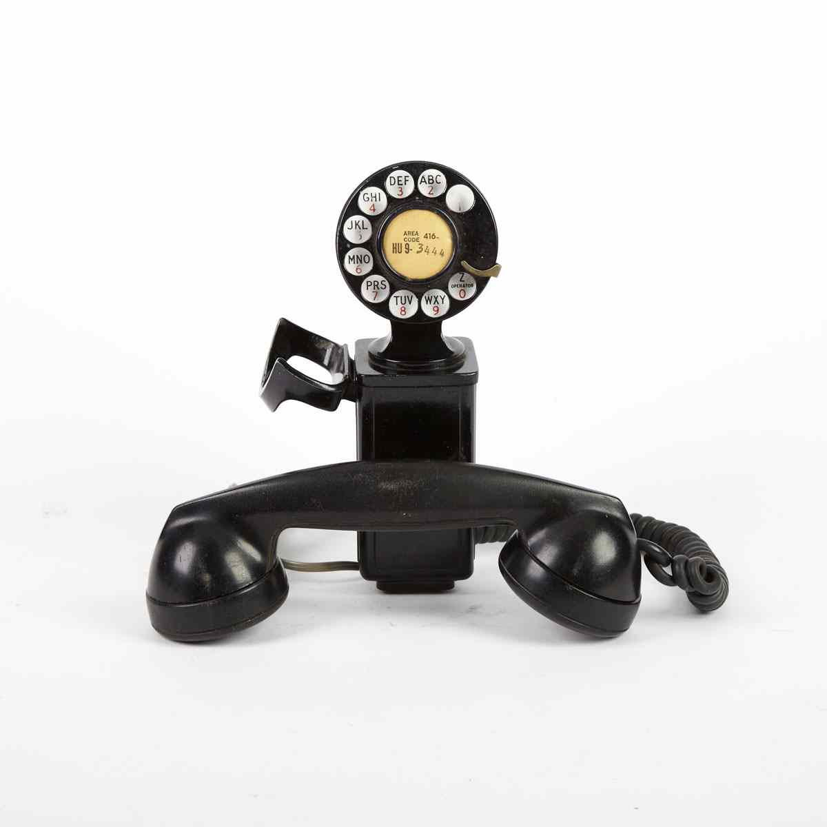 Appraisal: Northern Electric Rotary Dial Wall Mounted Telephone c model with