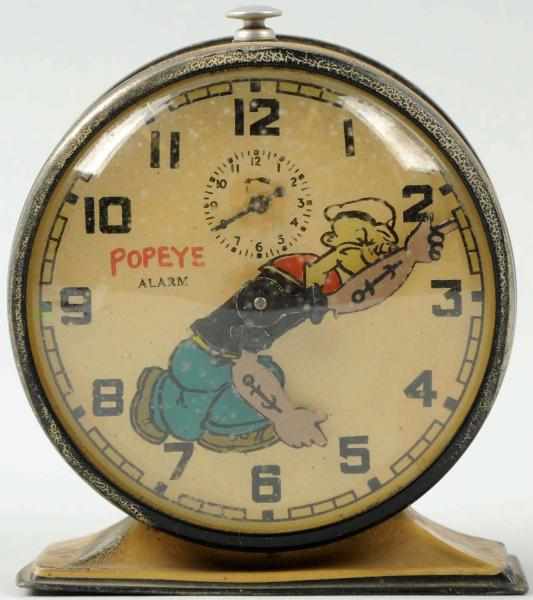 Appraisal: Very Scarce Popeye Character Alarm Clock Circa Made by New