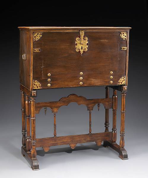 Appraisal: A Spanish walnut varque o vargue o early th century