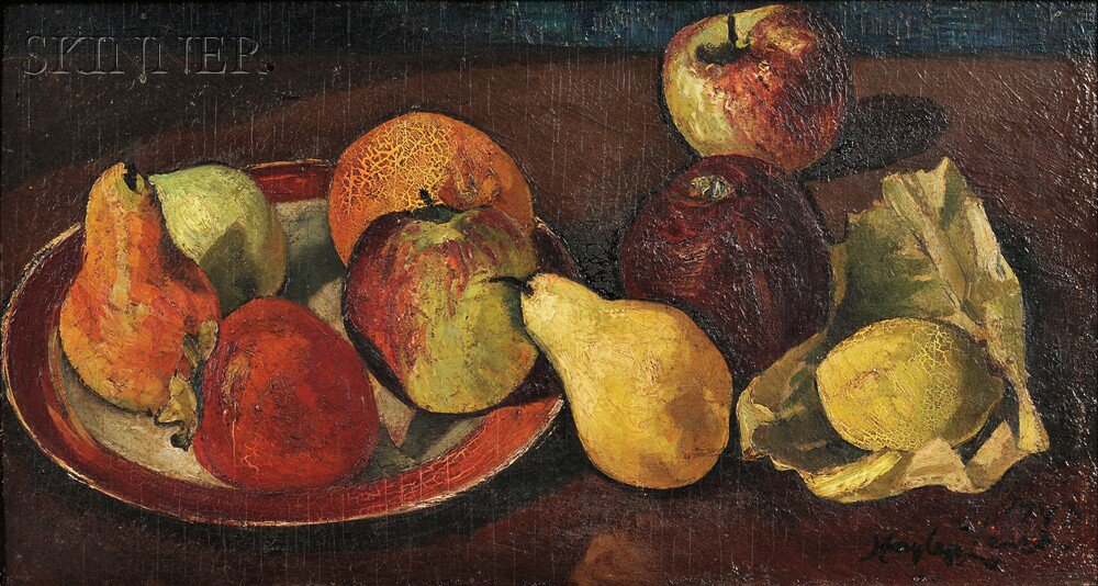 Appraisal: Hayley Lever American - Fruit Study Signed and dated Hayley