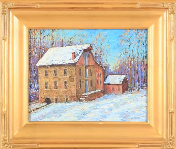 Appraisal: Mill at Tohickon Haycock PA oil on canvas x SLR