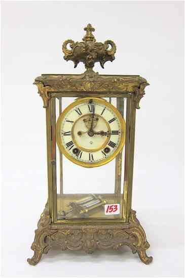 Appraisal: AN AMERICAN CRYSTAL REGULATOR MANTEL CLOCK Ansonia Clock Co ''Crown''