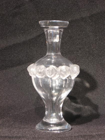 Appraisal: A Lalique crystal perfume bottle th century PROVENANCE The Property